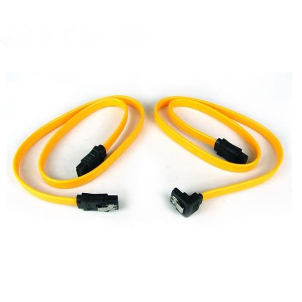 Dobbelt delt SATA-datakabel SATA-harddiskdatakabel SATA-kabel seriell SATA-datakabel med spenne, 3-pakning