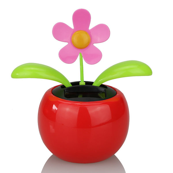 Bilprydnad Rolig Solcells driven tecknad levande prydnadsdekoration presenter Bilinstrumentbräda Dansande blomma Gungande leksak för vän