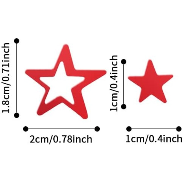 Stjärnkonfetti Röd Stjärnkonfetti för Bord, 30g Glitterfolie Strössel Konfetti, Sekvenser Stjärnkonfetti för Fest Halloween Jul Dekoration