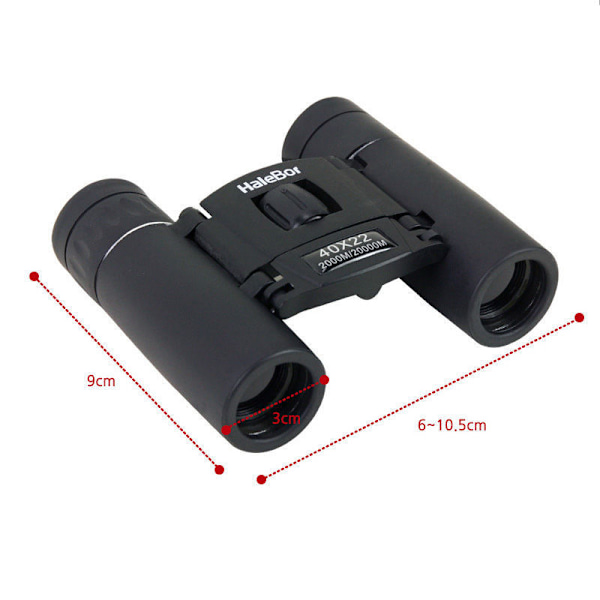 40x22 HD Kraftfuld Kikkert 2000m Lang Rækkevidde Foldbar Mini Teleskop Bak4 Fmc Optik Til Jagt Sport