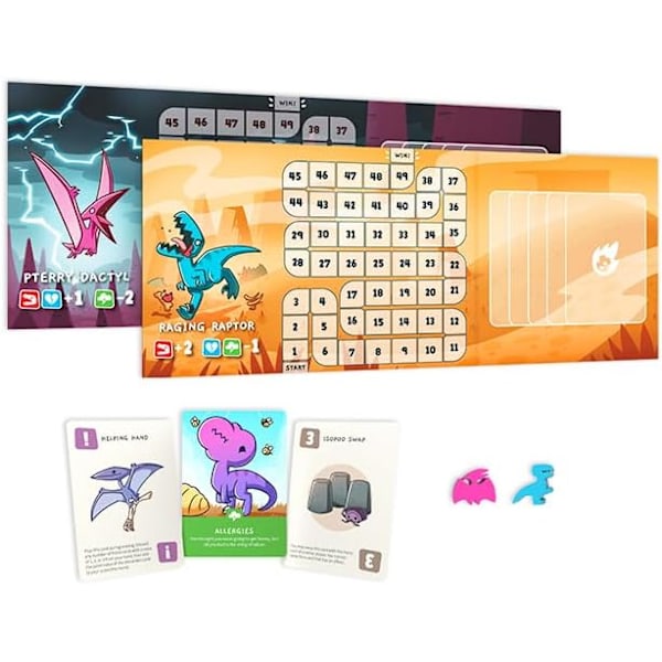Unstable Games | Happy Little Dinosaurs: Utvidgning för 5-6 Spelare | Brädspel | Ålder 8+ | 2-6 Spelare | 30-60 Minuters Spelstid