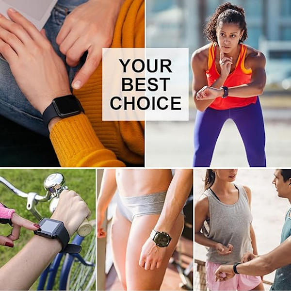 Silikonarmband till klocka, Snabb Vattentät Mjuk Gummiband Ersättningsremmar med Rostfritt Stål Silverspänne Smartklockarmband Sportklockarmband 18mm