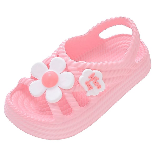 Sandaler til små piger og drenge, sommerkjolesko til små piger og drenge, afslappede sandaler til små børn pink Size 24-25,inner length 15.5cm