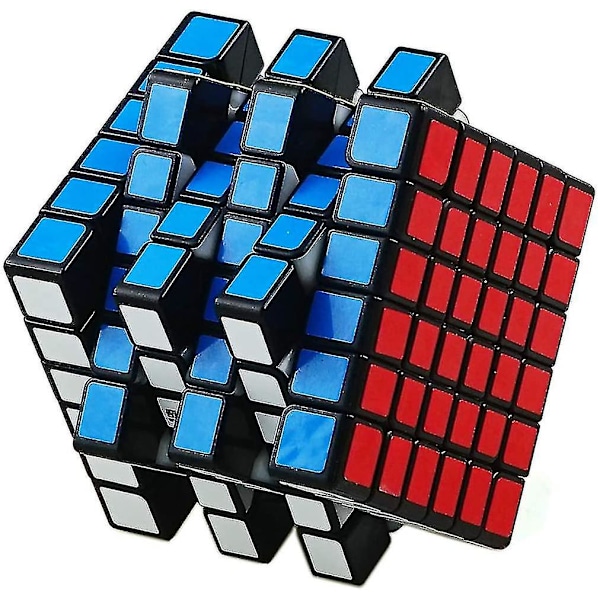 6x6 Speed Cube 6 Ved 6 Stor Speed Cube 6x6x6 Cube Puslespill Leke Svart