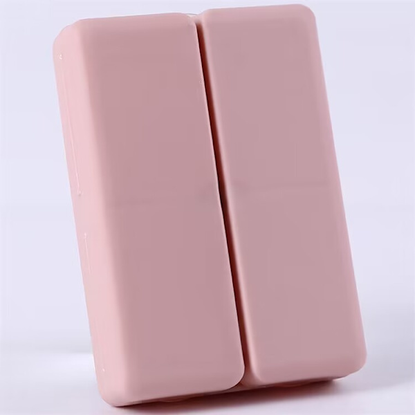 Magneettinen Taitettava Lääkepurkki - Kannettava 7 Päivän Viikoittainen Lääkepurkki (vaaleanpunainen) pink