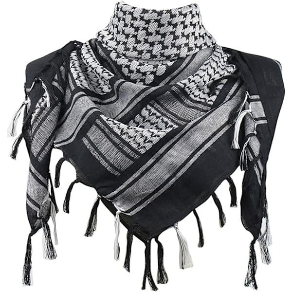Bomulls Militär Shemagh Taktisk Öken Keffiyeh Halsduk Wrap style 4