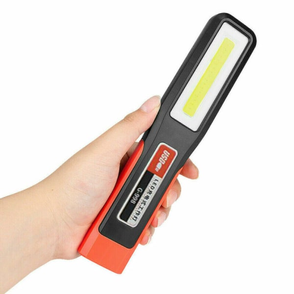 2PC arbetslampa USB inspektionslampa Ficklampa Uppladdningsbar ficklampa