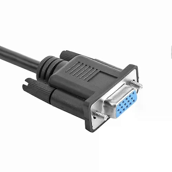 VGA Splitter Kabel 1 Computer til Dual 2 Skærm Adapter Y Splitter Han til Hun VGA Ledning til Laptop Desktop PC