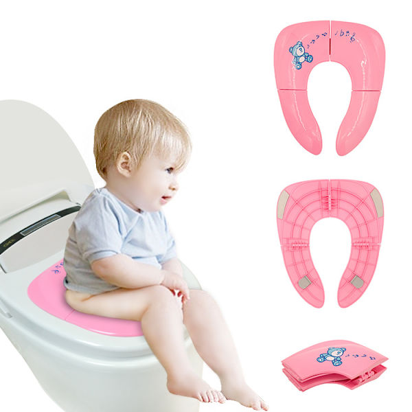 Sammenklappeligt toiletsæde, toiletsædeformindsker, sikkerhed, bærbar potte, børn, børn, WC, rejsende, rumdækning, Naigurian og til baby drenge, piger, blå