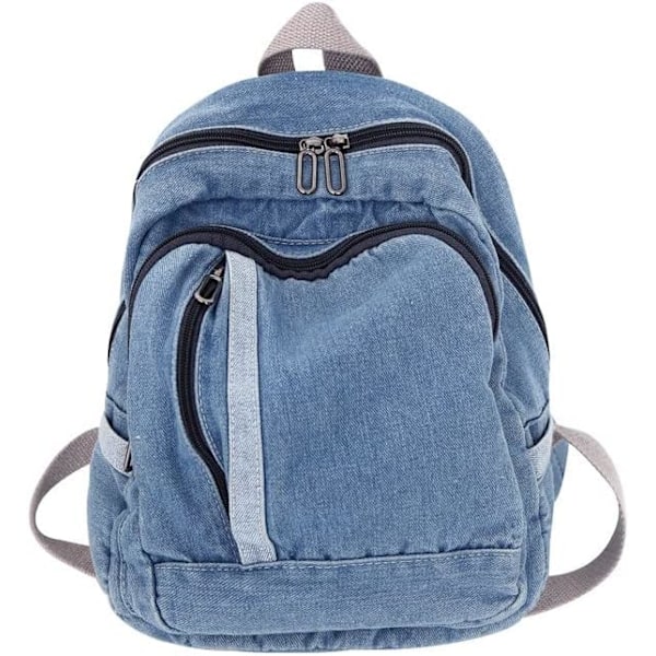 Harajuku Preppy Vintage Japanilainen Rento Denim Reppu Naiset Retro Esteettiset Matkareput