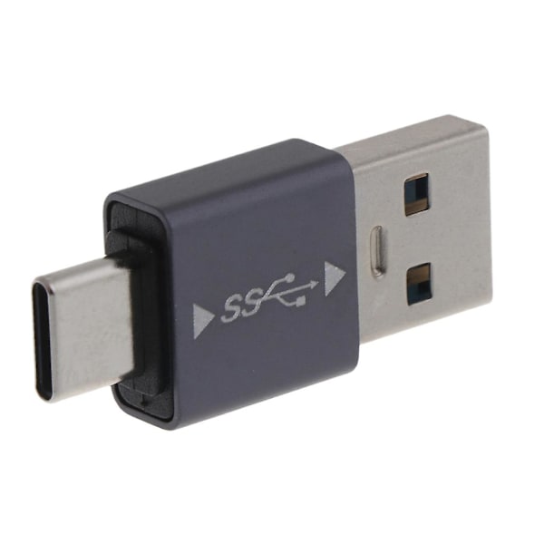 2 stk. USB3.0 Han til Type-C Han Adapter Understøtter Datasynkronisering og Opladning