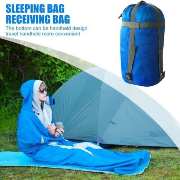 Sovsäck Vattentät utomhuscamping vandring Kuvert Zip Bag Azure