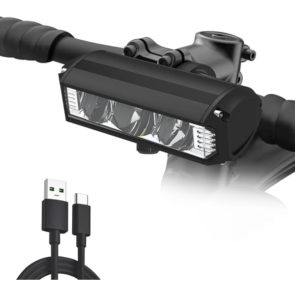 1200 lumen super ljus LED-cykel CBght, USB uppladdningsbar, IPX5 vattentät
