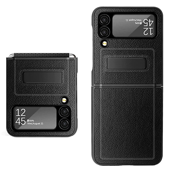 Erittäin ohut nahkainen puhelinkotelo, yhteensopiva Samsung Galaxy Z Flip 3 5g:n kanssa