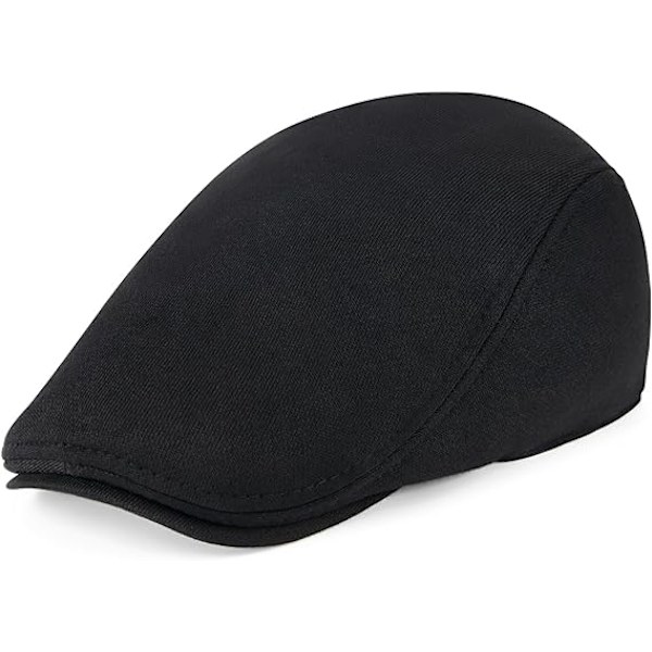 Herr Bomull Newsboy Cap Mjuk Passform Cabbie Hat