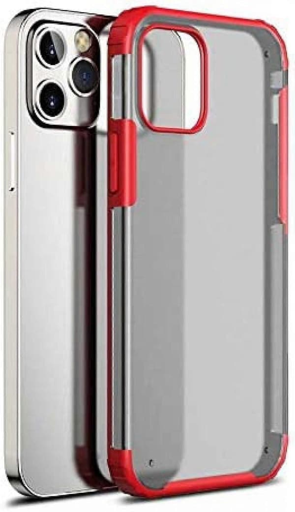 bavurmak iPhone 12 mini TPU+PC Laser Silikon Deksel - rød