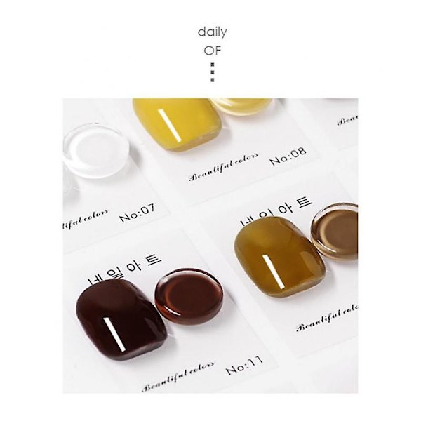 40 st transparenta nagelglasfärgkort nagelprover kortdisplaydiagram gelpoleringsmall nagelkonstprovstativ akryl