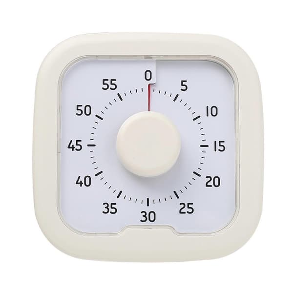 Visuell nedräkningstimer för köksmöten Tyst magnetisk timer Lättläst display 60 minuters timer för klassrumsinlärning