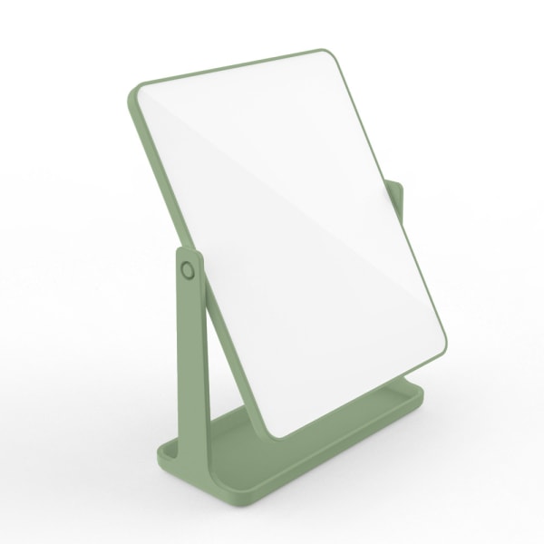 Desktop sminkspegel enfärgad badrum sovrum roterbar enkelsidig fyrkantsspegel (2pac)