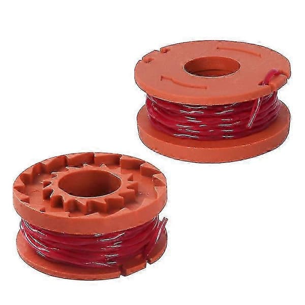 Trimmertråd for gress kompatibel, erstatningsspole for gresstrimmer, nylontråd for gresstrimmer kompatibel (4 stk, oransje)