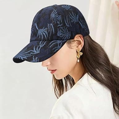 Dame Solhat Klassisk Mesh Baseballkasket Blondebroderi Solskærm Hat Sort Black