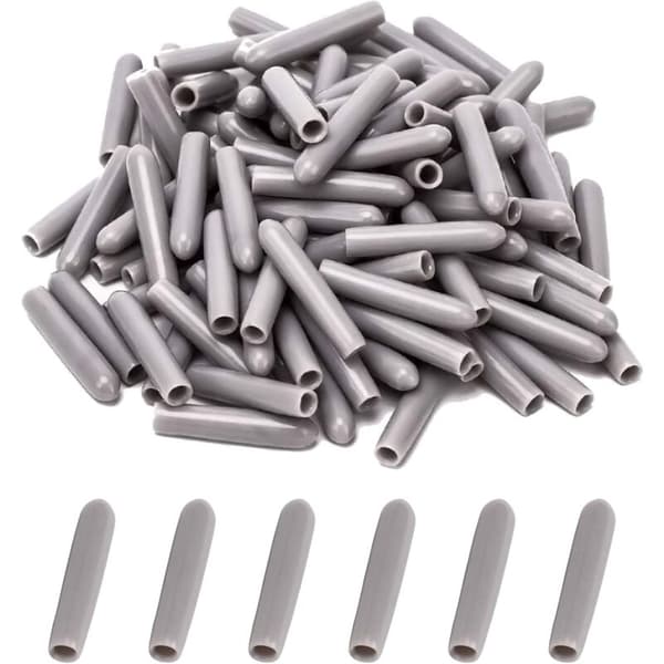 Diskmaskinslock [100 stycken], Diskmaskinslock för att skydda diskkorgens pinnar - Grå