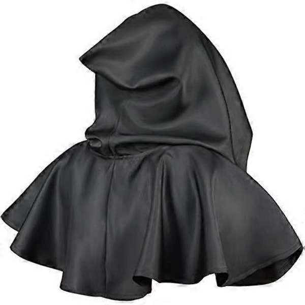Medeltida Huvad Mönster Halloween Cowl Cape Hat Cloak Cosplay Kostym Tillbehör för Män Kvinnor Halloween Cosplay Party Kostym