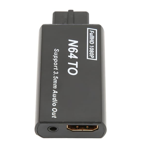 for N64 til HD Multimedia Interface Konverter 1080p Støtte PAL NTSC Videospilladapter med 3.5mm Interface