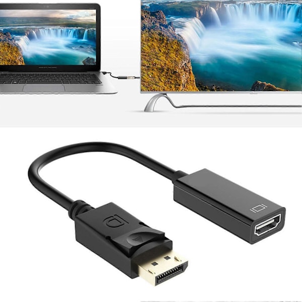 DP Hane till HD Multimedia Interface Hona Adapterkabel Enkelriktad 1080P Överföring Displayport Konverterare