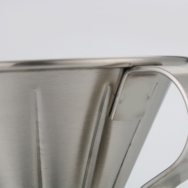 Glaskaffebryggare Rostfritt stål Konfilter Kaffe Droppfilter Kon Lös Te Filter Kaffe Filter