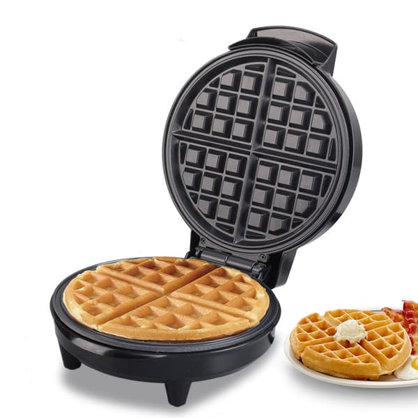 Mini Elektrisk Vaffeljern, Non-Stick Overflate, Rød