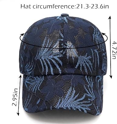Dame Solhat Klassisk Mesh Baseballkasket Blondebroderi Solskærm Hat Sort Black