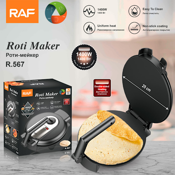 Mini Donut Maker, 110v Donutmaskin, Non-stick overflate, Dobbeltsidig oppvarming, for Frokost, Snacks, Desserter, Lager 16 Donuts