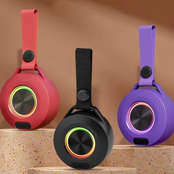 Pieni Bluetooth-kaiutin pyöräilyyn, vuorikiipeilyyn, langaton subwoofer, kannettava ulkokaiutin, lahjariipuskaiutin