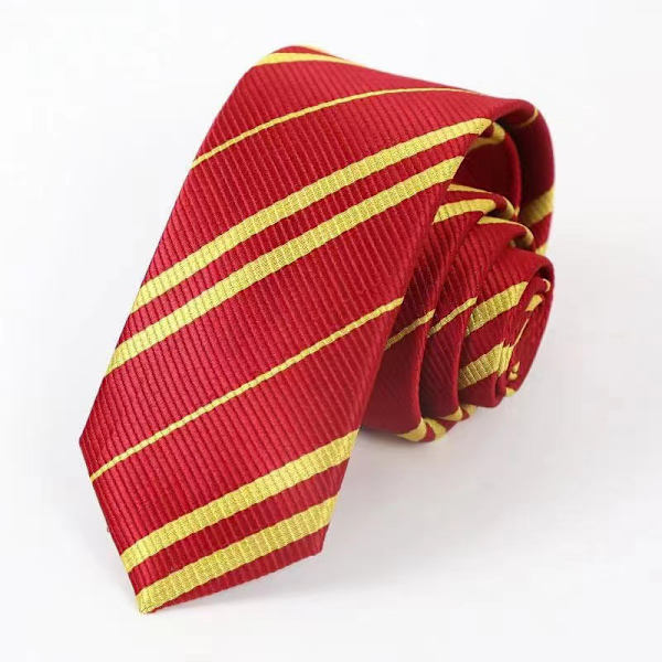 Slips för Tematiserad Festkostymtillbehör, Klassisk Harry Potter-Halsduk i Normal Längd, Unisex Vuxen Cosplay, Slips Halloween Satin Leksaksslips (57.09”) red