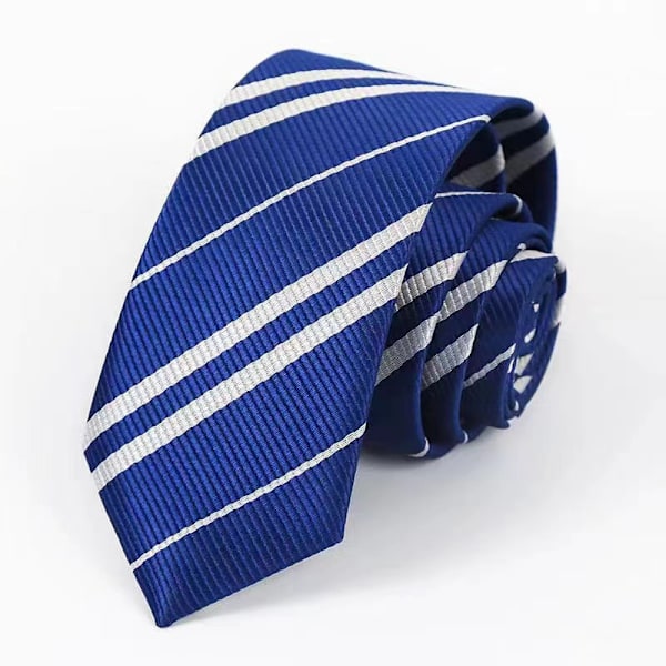 Slips för Tematiserad Festkostymtillbehör, Klassisk Harry Potter-Halsduk i Normal Längd, Unisex Vuxen Cosplay, Slips Halloween Satin Leksaksslips (57.09”) blue