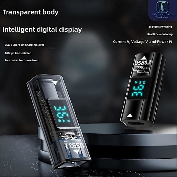 Praktiske Type C Hun til USB Hun Adaptere Digital Transverter Black