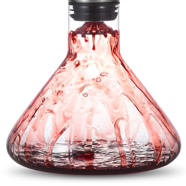 Vinkaraffer med luftare och hällpropp, handblåsta karaffer, lyxiga vintillbehör för present (1200ml)