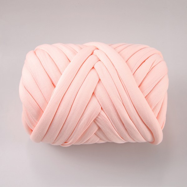 500g/1kg DIY Chunky Garn Jättevirkning Armvirkning Filt Tjock Vävning Manual Pink 500g