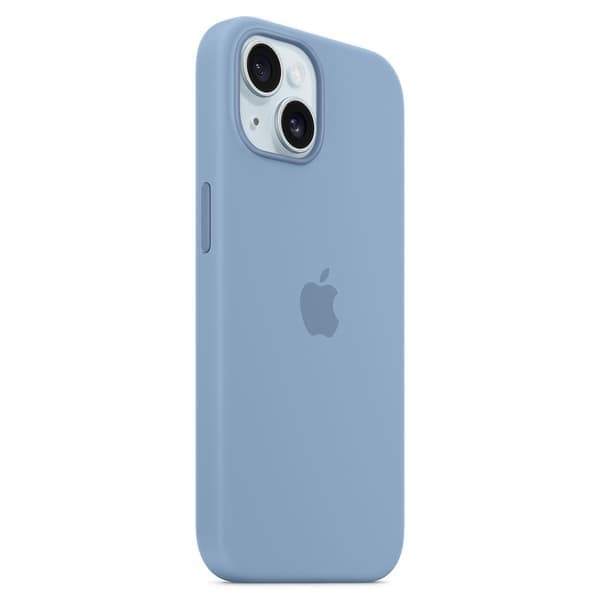 Etui til iPhone 15 kompatibel med MagSafe Ridsefast Silikone Etui Lyseblå Light Blue