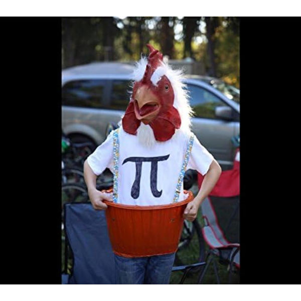 Lateksinen kukkoeläimen päänaamio Halloween-asuun Cosplayhin