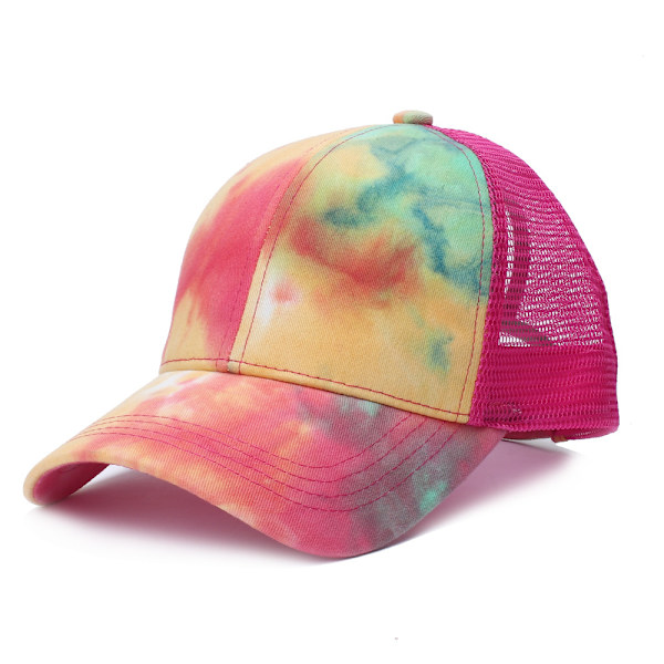 Unisex Tie Dye Justerbar Snapback Utomhus Sport Mössa Bomull Hip Hop Baseballkeps