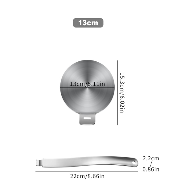 Induktionsadapter 13 cm, induktionshäll för mokkakannor och stekpannor på induktionshällar
