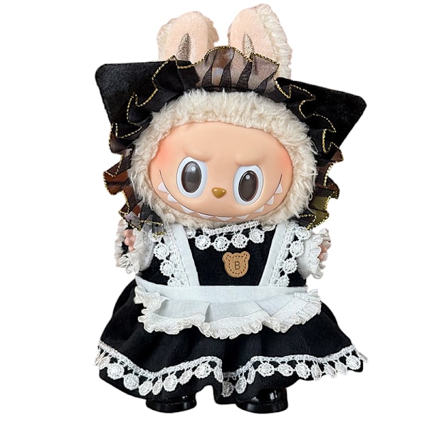 17 cm dukketøjssæt dukketilbehør tøj (dukke ikke inkluderet) Maid Kostume