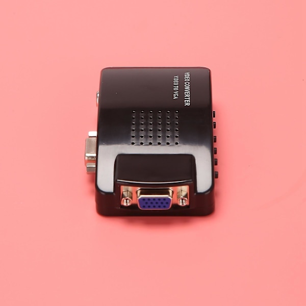 Av Til Vga Adapter Rca Vga Konverter Pc Rca Kompositt S-video Av Inngang Til Pc Vga Lcd Utgang Konverter-A