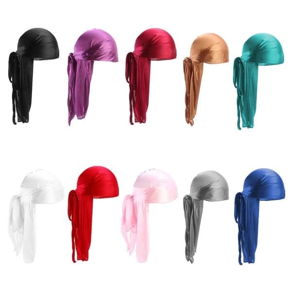 Bandana Silkes Durag GRÅ Grå grey