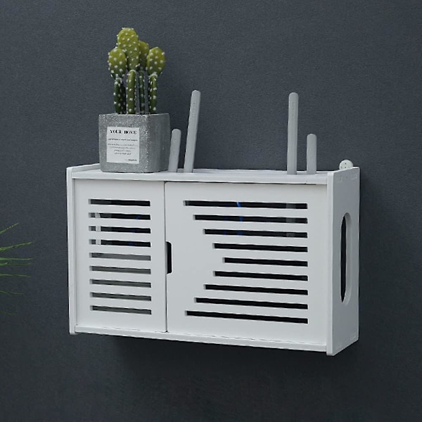 Wifi Router Oppbevaringshylle Vegg - Kabelorganisator