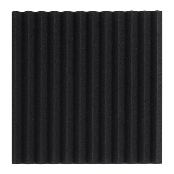 9-pak Sort 30 x 30 x 2,5 cm Lydabsorberende Paneler Studio Lydisolering Skumkiler Uden Lim