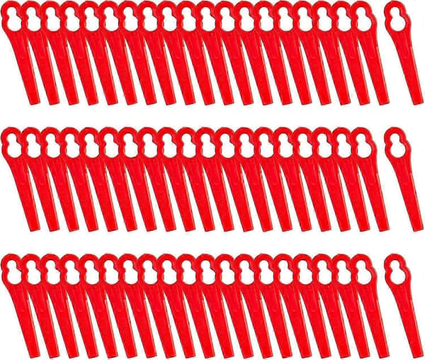 Plastblad 60 st Gräsklipparblad Gräsklippartillbehör, Extra plastblad för kantklippare
