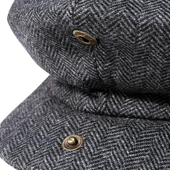 Retrohatt, gutteuniform, åttekantet hatt, Peaky Blinders, åttekantet ullhatt, beret